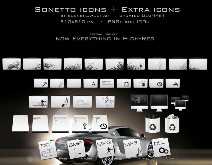 Sonetto Icons and Extras     