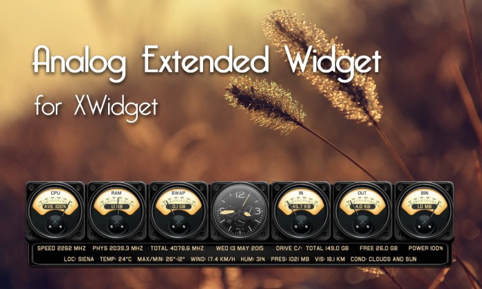 Analog Extended Widget     