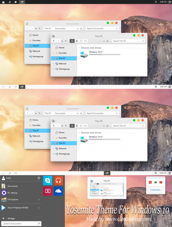 OS X Yosemite    Apple   Windows 10