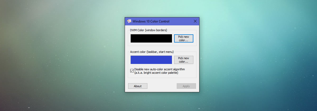 Windows 10 Color Control — подбираем свои цвета для оформления интерфейса
