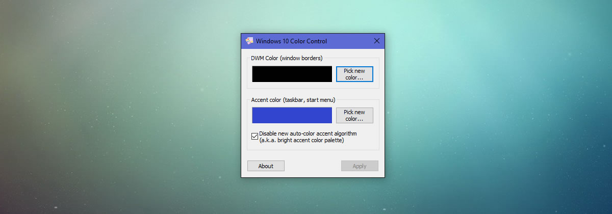 Windows 10 Color Control       