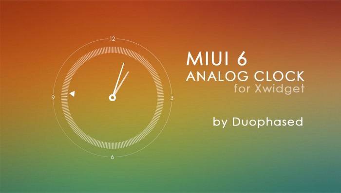 MIUI Analog Clock — аналоговые часы для рабочего стола