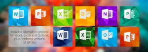 Microsoft Office — набор плиток для популярного пакета офисных приложений