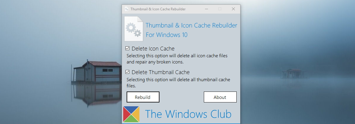 Thumbnail and Icon Cache Rebuilder — сбрасываем кэш иконок и эскизов