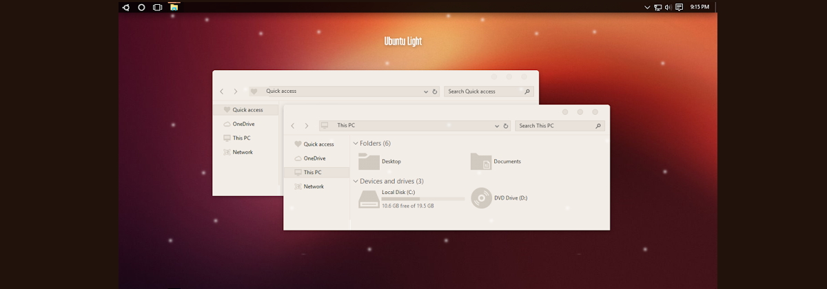Ubuntu Light — легкая светлая тема