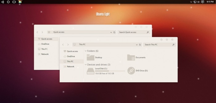 Ubuntu Light — легкая светлая тема