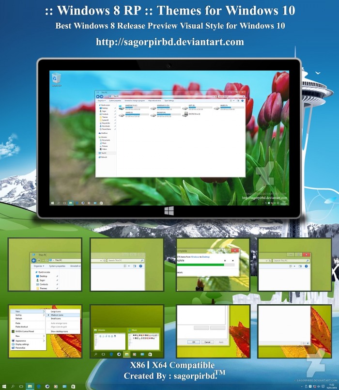 Windows 8 RP Themes       