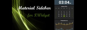 Material Sidebar — информативная боковая панель для XWidget