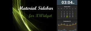 Material Sidebar      XWidget