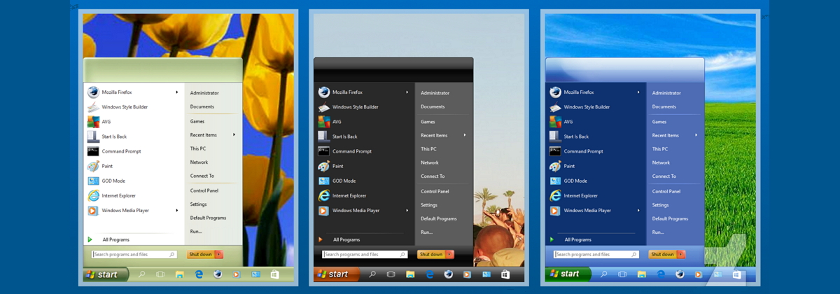 XP Styles Pack for Win10     StartIsBack++