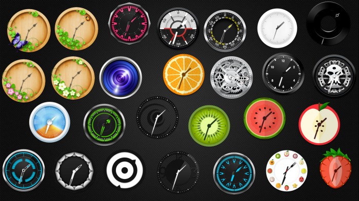 Cool Analog Clocks Collection — большой набор часов для рабочего стола
