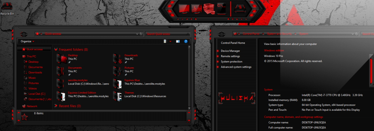 Nuclear Theme Pack — большой набор для оформления системы в sci-fi стиле