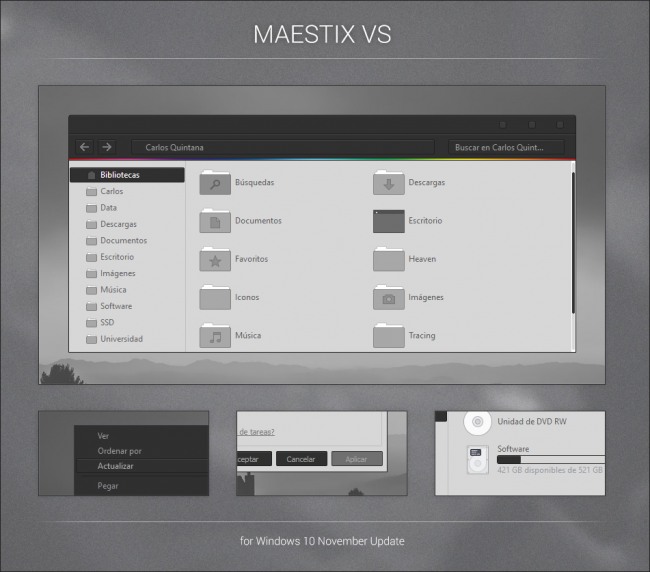 Maestix VS — стильная контрастная тема