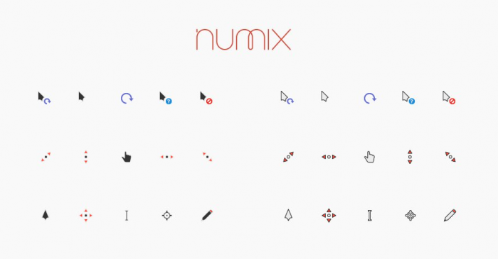 Numix Cursors — два набора компактных курсоров