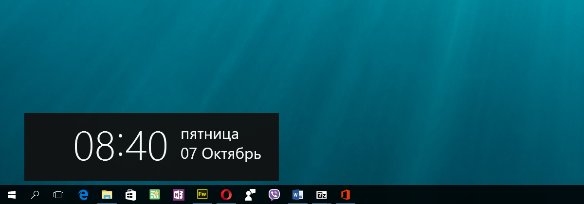 Floating Clock — «плавающие» часы для Windows 10