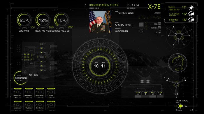 Space Commander — космический интерфейс для рабочего стола