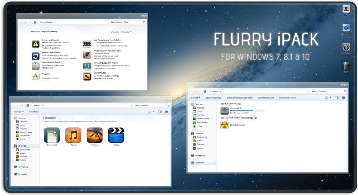 Flurry — красочные иконки с инсталлятором