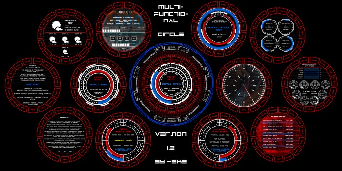 Multifunctional Circle  -  Rainmeter