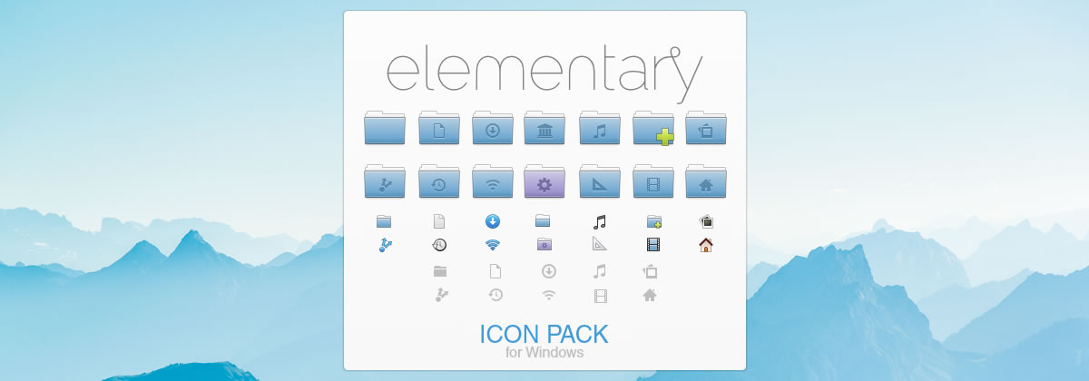 Elementary icon pack — системные иконки классического дизайна