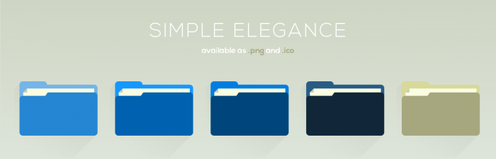 Simple Elegance — элегантные цветные иконки для папок