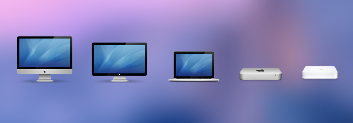 OS X Yosemite Devices and Drives — иконки устройств для поклонников дизайна Apple