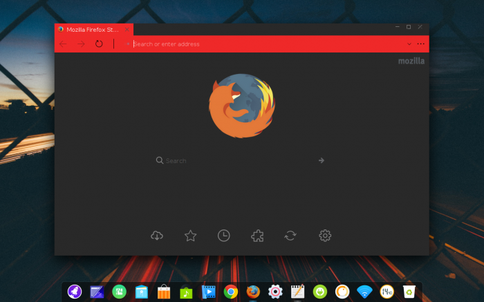 Firefox Red — яркая тема в стиле Edge
