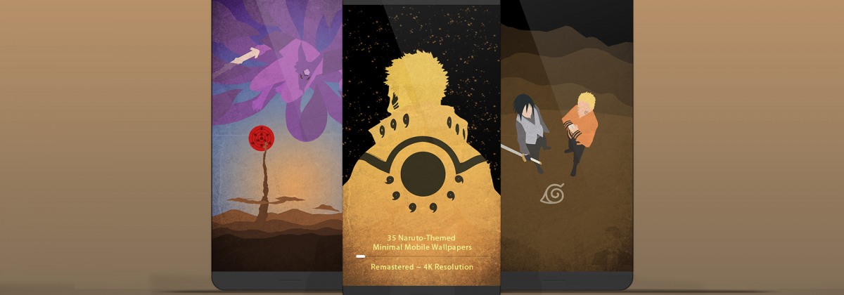 Naruto Minimal Mobile — мобильные обои для поклонников популярной манги
