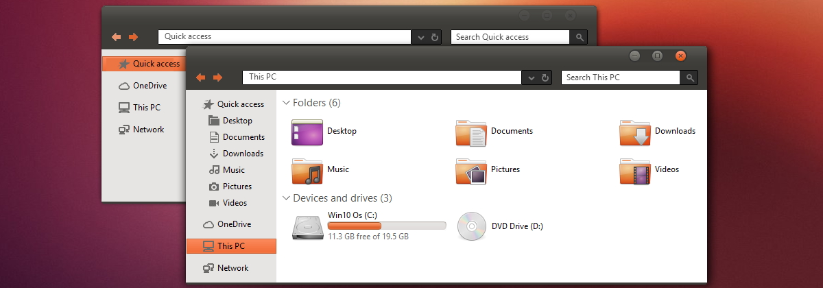 Ubuntu Theme — ещё одна тема в духе Ambiance