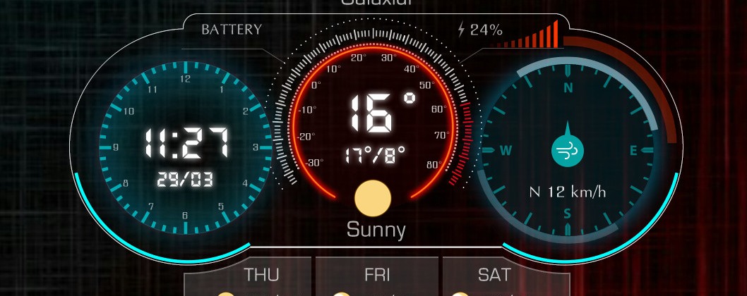 Gauge Style Weather      