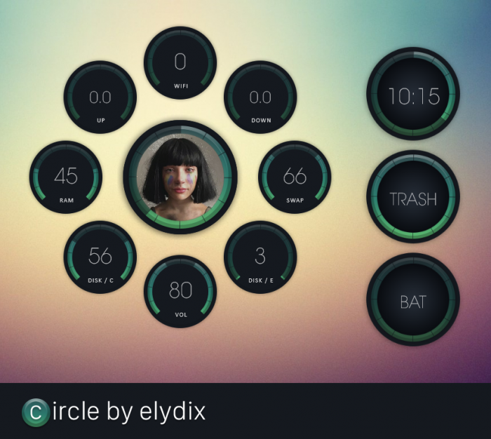 Circle — набор радиальных виджетов для рабочего стола