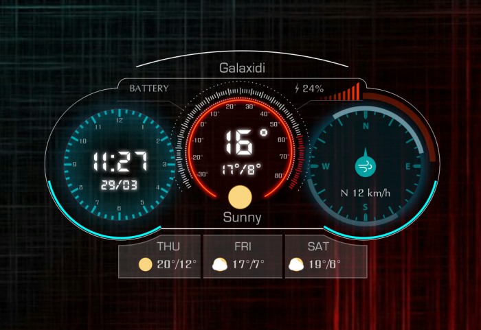 Gauge Style Weather      