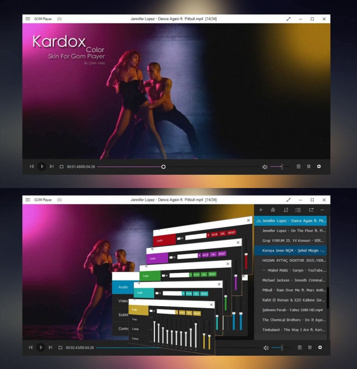 Kardox — скин для GOM Player в духе Windows 10
