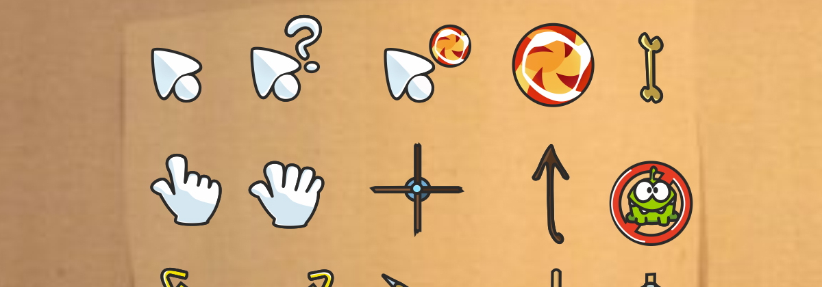 Cut the Rope Cursors — курсоры по мотивам популярной головоломки