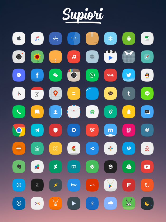 Supiori Icons     