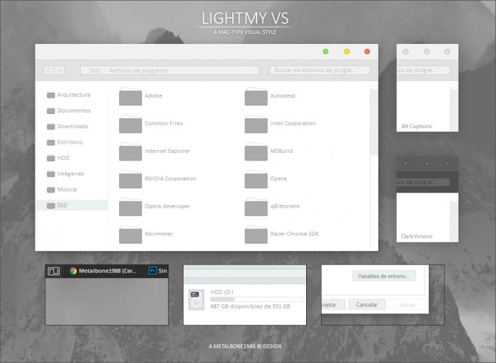 Lightmy VS — чистая тема в духе Mac