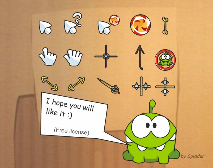 Cut the Rope Cursors      