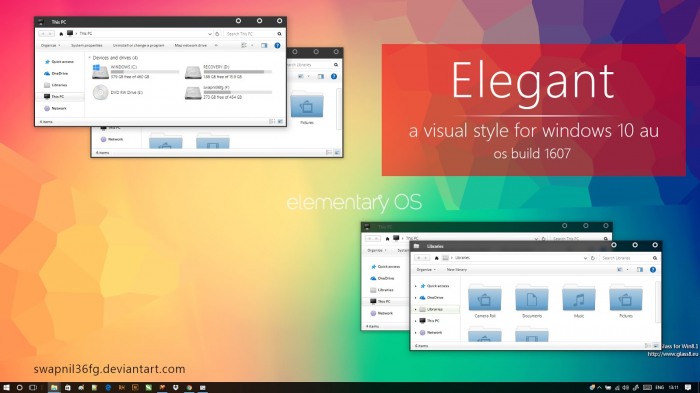 Elegant — тема в духе elementary OS
