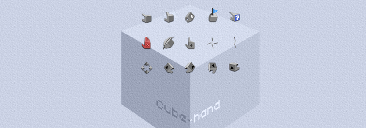 Cube-hand — оригинальные «кубические» курсоры