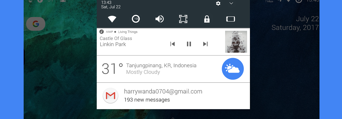 RainPixel — интерфейс Android Nougat для рабочего стола Windows 10
