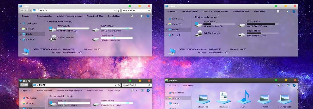 Mac OS Glass — «стеклянная» тема в духе OS X