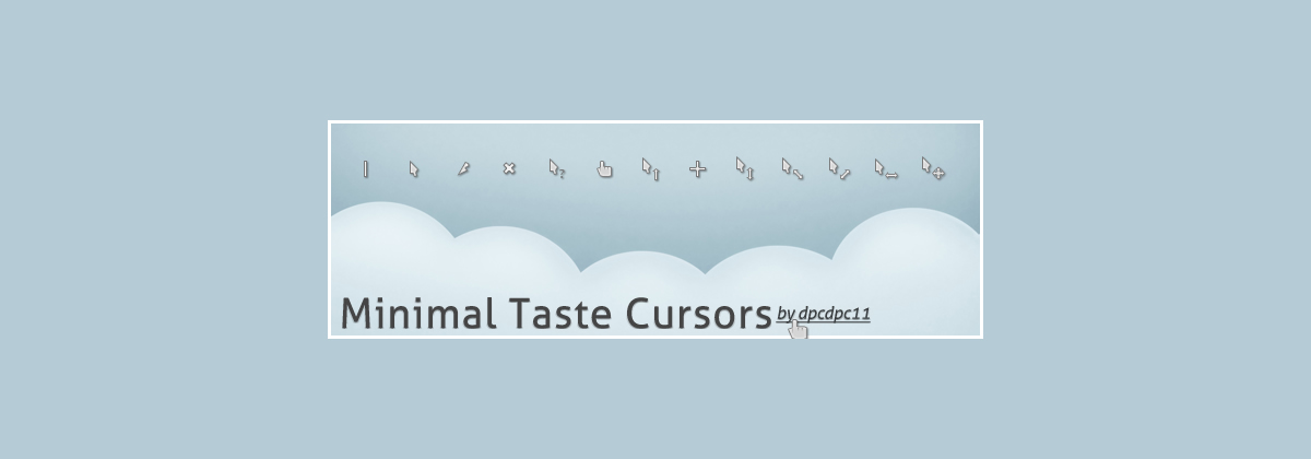 Minimal Taste — крошечные курсоры для светлых и тёмных тем