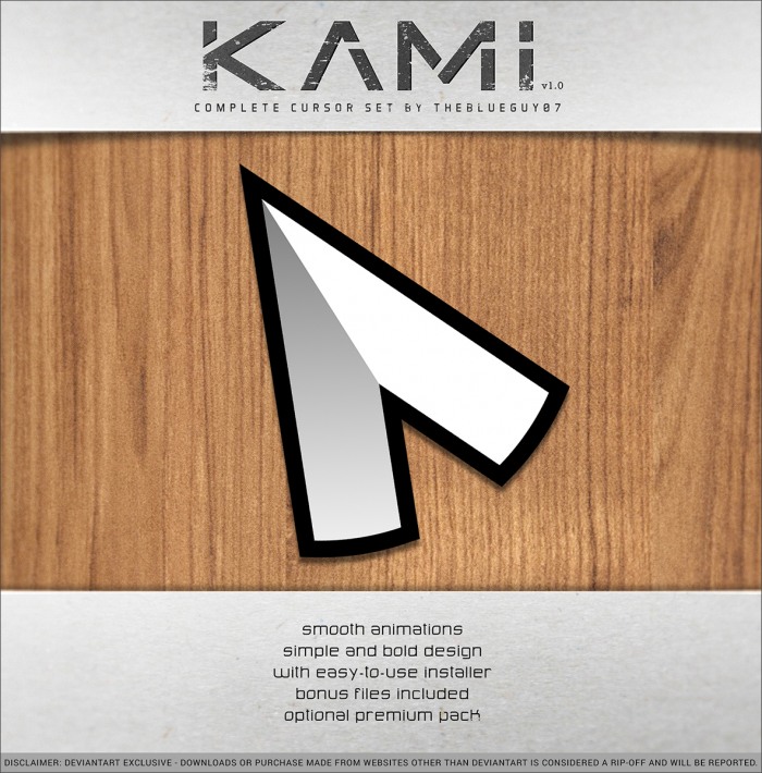 Kami — набор светлых анимированных курсоров