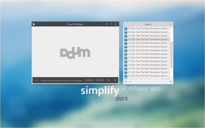 Simplify 10 Dark Colorful — простой тёмный набор для оформления рабочего стола