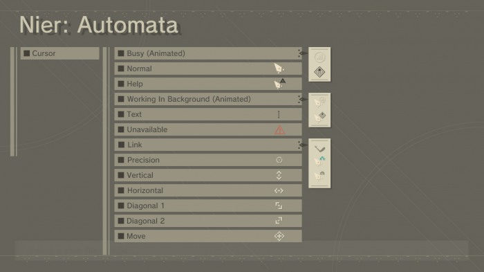 Nier: Automata Cursor      