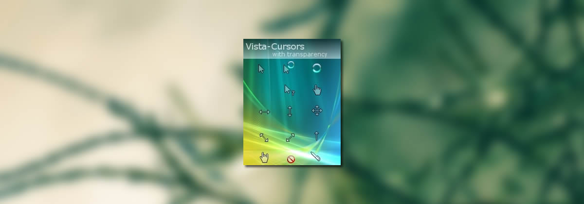 Vista-Cursors — прозрачные указатели в стиле Windows Vista