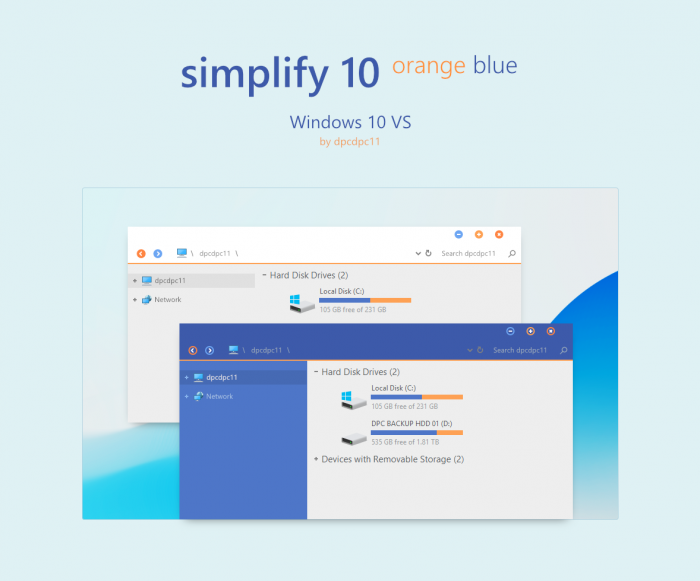 Simplify 10 Orange Blue — простота и элегантность