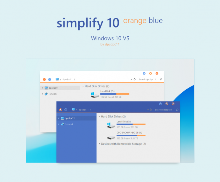 Simplify 10 Orange Blue    