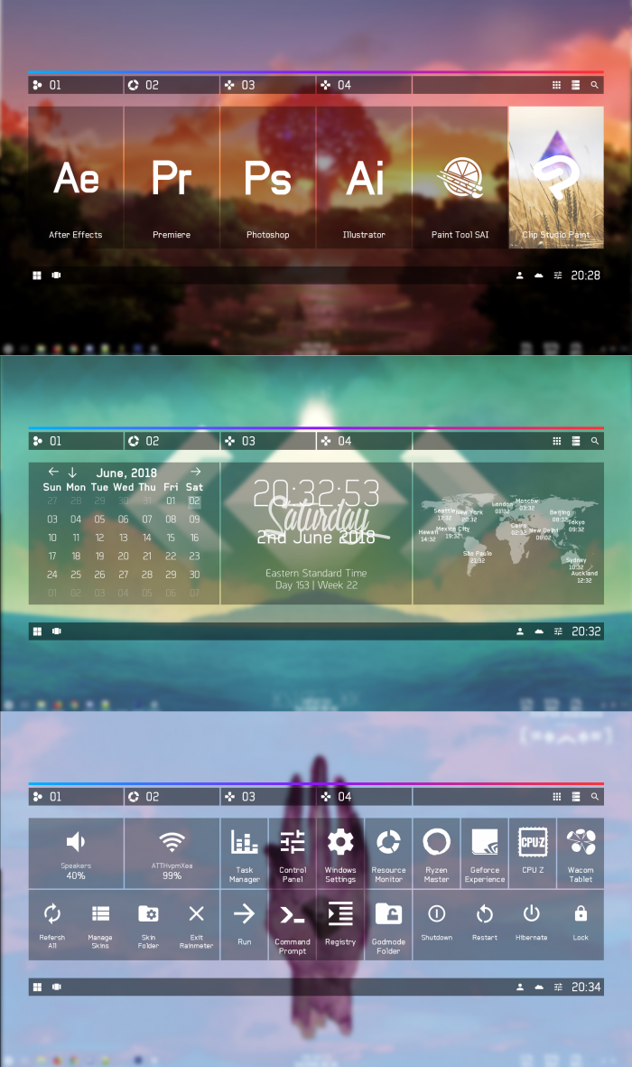 Spectrum Launcher     Rainmeter