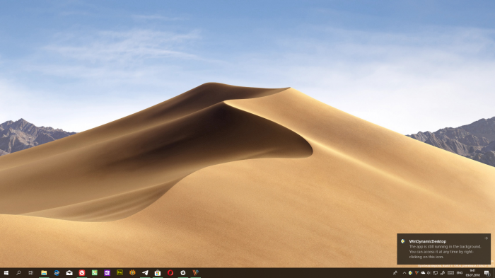 WinDynamicDesktop     macOS Mojave