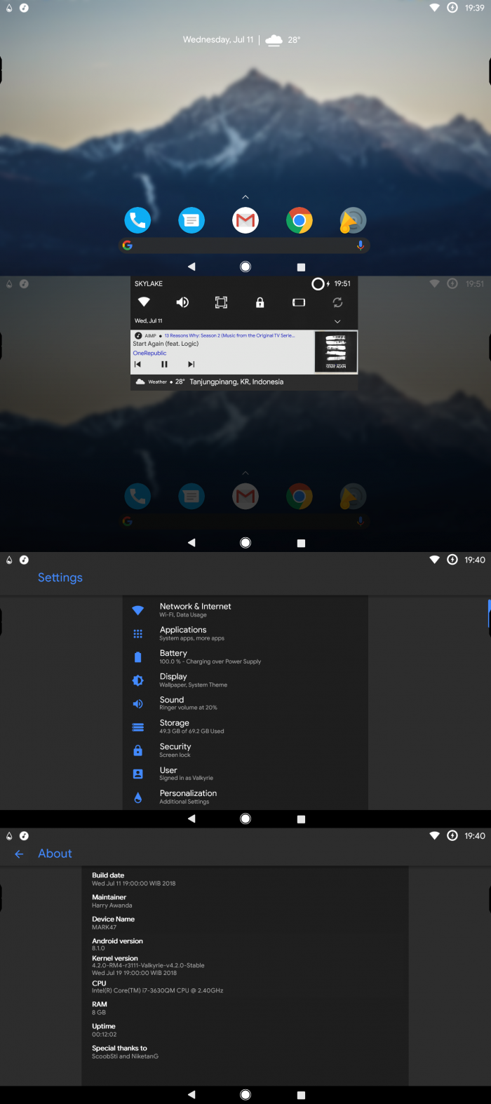 RainOreo — имитируем Android 8.1